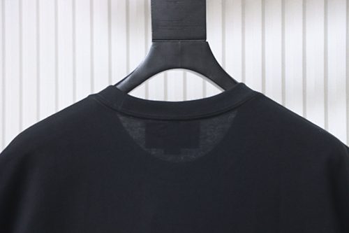 EM Sneakers Gucci Classic Logo Embroidered Letter Print T-shirt Black