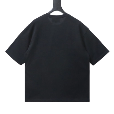 EM Sneakers Gucci Classic Logo Embroidered Letter Print T-shirt Black 02