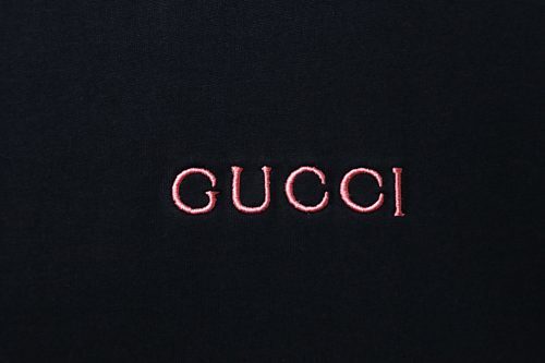 EM Sneakers Gucci Classic Logo Embroidered T-shirt Black