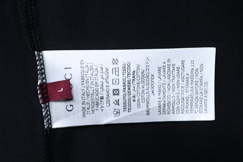 EM Sneakers Gucci Classic Logo Embroidered T-shirt Black