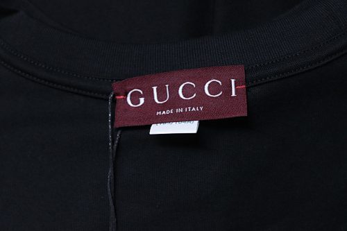 EM Sneakers Gucci Classic Logo Embroidered T-shirt Black