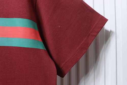 EM Sneakers Gucci Horsebit Webbing Burgundy T-shirt