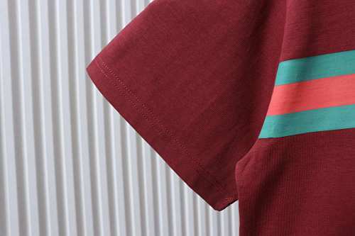 EM Sneakers Gucci Horsebit Webbing Burgundy T-shirt