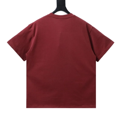 EM Sneakers Gucci Horsebit Webbing Burgundy T-shirt 02