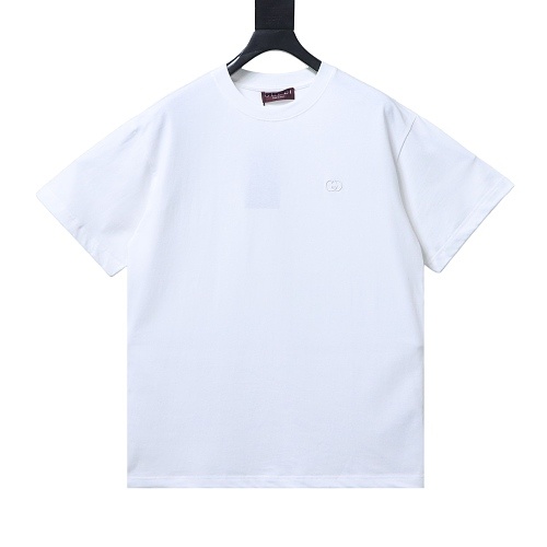 EM Sneakers Gucci Logo Interlocking Embroidered T-shirt White