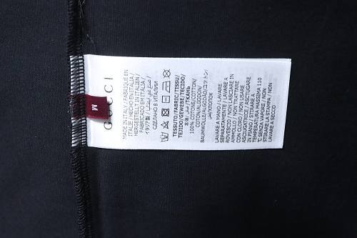 EM Sneakers Gucci Minimalist Letter Print Embroidered Logo T-shirt Black