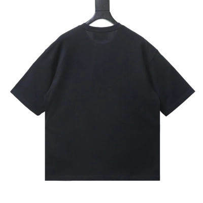 EM Sneakers Gucci Monogrammed Teddy Bear Embroidered Print T-shirt Black 02