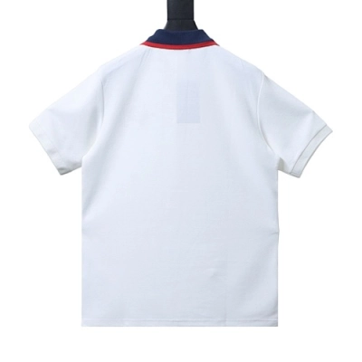 EM Sneakers GUCCI Pocket Embroidered Logo Short-Sleeve Polo Shirt White 02