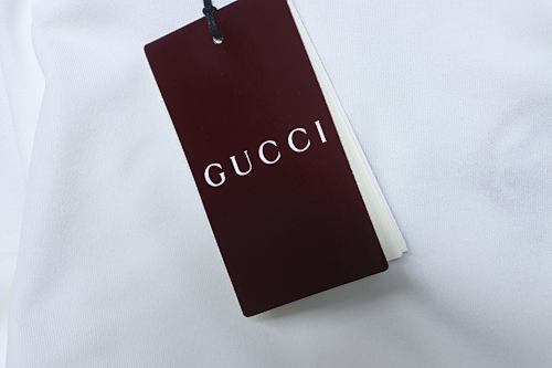 EM Sneakers GUCCI Pocket Embroidered Logo Short-Sleeve Polo Shirt White