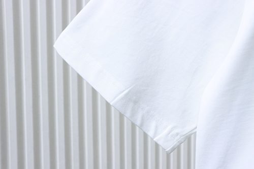 EM Sneakers Gucci White Double G Logo Embroidered T-Shirt