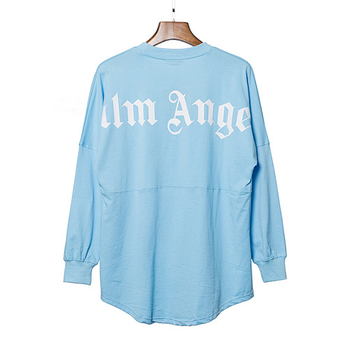 EM Sneakers Palm Angels Long Sleeve Shirt #682 Black-White /Black-Yellow /White /Yellow /Blue