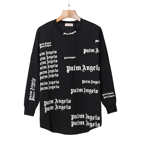 EM Sneakers Palm Angels Long Sleeve Shirt #683 Black /White