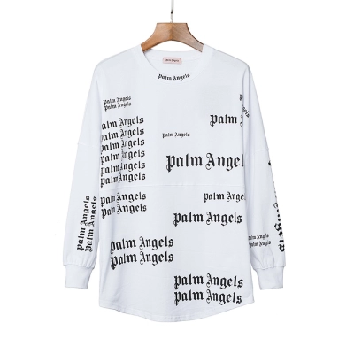 EM Sneakers Palm Angels Long Sleeve Shirt #683 Black /White 02