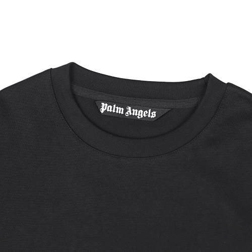 EM Sneakers Palm Angels Sprayed Palm Logo Over Long sleeve Shirt #906 Black /White