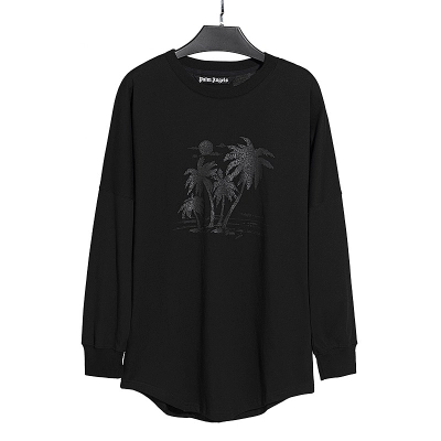 EM Sneakers Palm Angels Long Sleeve Shirt #117 Black 01
