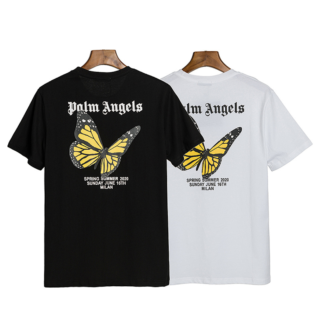 EM Sneakers Palm Angels T-shirt #688 Black /White