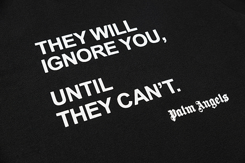 EM Sneakers Palm Angels T-shirt #688 Black /White