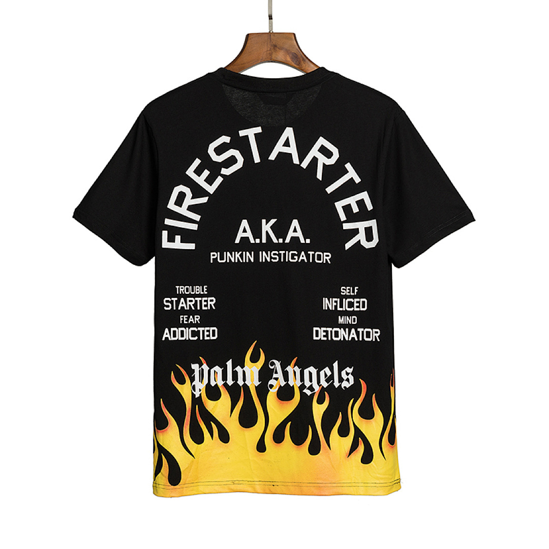 EM Sneakers Palm Angels T-shirt #2008 Black /White