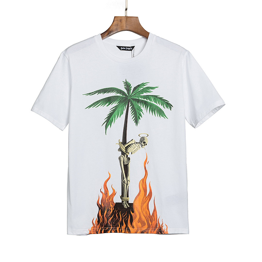 EM Sneakers Palm Angels T-shirt #2020 Black /White