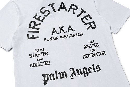 EM Sneakers Palm Angels T-shirt #2020 Black /White