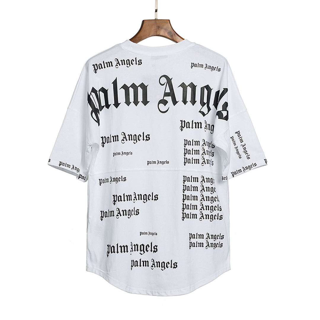 EM Sneakers Palm Angels T-shirt #2027 Black /White