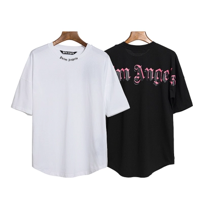 EM Sneakers Palm Angels T-shirt #2150 Black /White 01