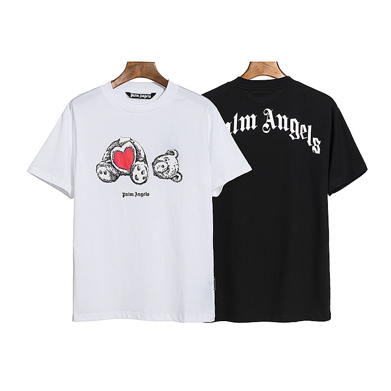EM Sneakers Palm Angels T-shirt #2151 Black /White