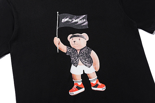 EM Sneakers Palm Angels T-shirt #2153 Black /White
