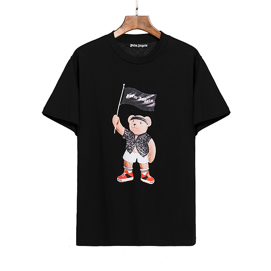 EM Sneakers Palm Angels T-shirt #2153 Black /White