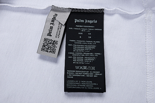 EM Sneakers Palm Angels T-shirt #2168 Black /White /Green
