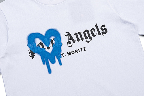 EM Sneakers Palm Angels T-shirt #2170 Black /White-Pink /White-Blue /White-Purple