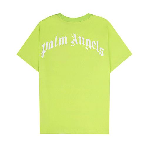 EM Sneakers Palm Angels T-shirt #2187 Black /White /Fluorescent Green