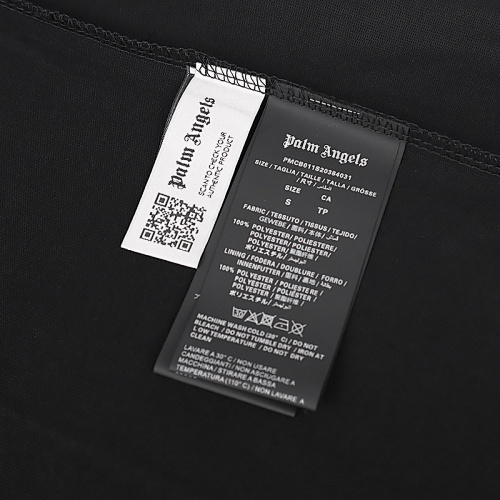 EM Sneakers Palm Angels T-shirt #2187 Black /White /Fluorescent Green