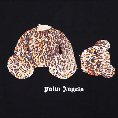 EM Sneakers Palm Angels T-shirt #2187 Black /White /Fluorescent Green