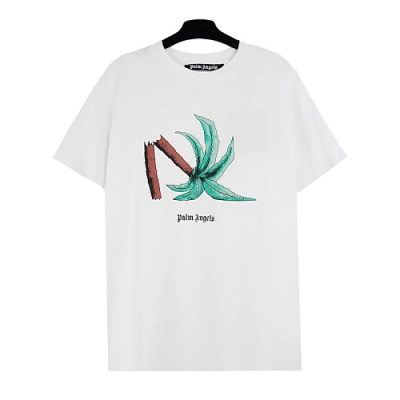EM Sneakers Palm Angels T-shirt #2198 Black /White 02