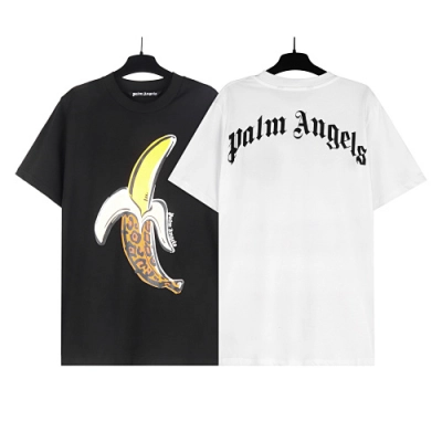 EM Sneakers Palm Angels T-shirt #2211 Black /White 01