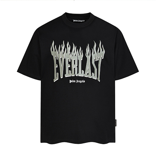 EM Sneakers Palm Angels T-shirt #2345 Black /Yellow