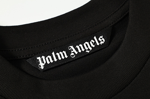 EM Sneakers Palm Angels T-shirt #2345 Black /Yellow