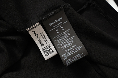 EM Sneakers Palm Angels T-shirt #2345 Black /Yellow