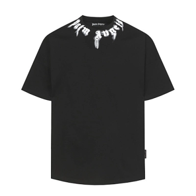 EM Sneakers Palm Angels T-shirt #2347 Black-Pink /White /Black-White 02