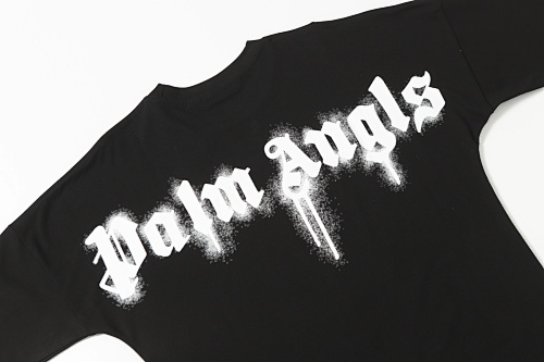 EM Sneakers Palm Angels T-shirt #2347 Black-Pink /White /Black-White