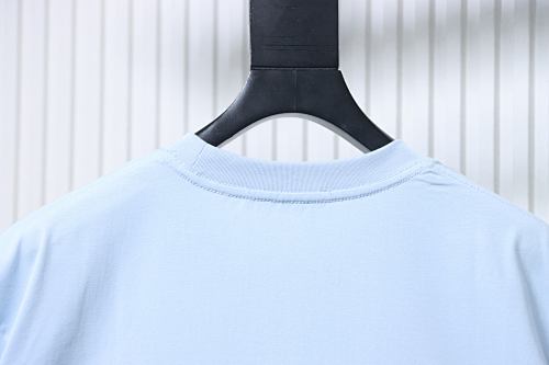 EM Sneakers ALO Yoga 26SS Back Logo Embroidered T-Shirt Sky Blue