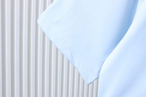 EM Sneakers ALO Yoga 26SS Back Logo Embroidered T-Shirt Sky Blue