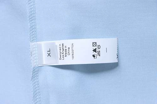 EM Sneakers ALO Yoga 26SS Back Logo Embroidered T-Shirt Sky Blue