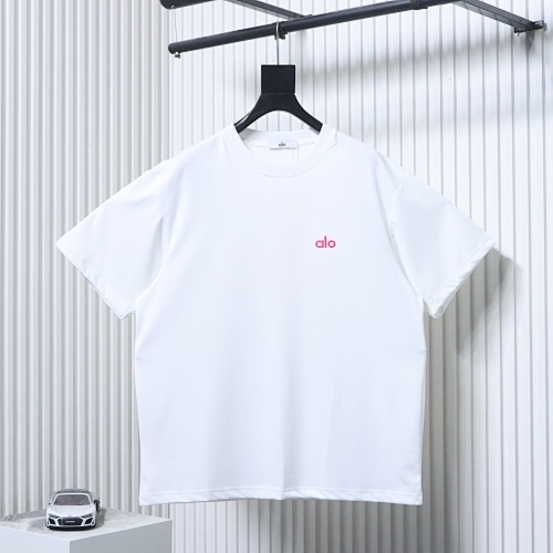 EM Sneakers ALO Yoga 26SS Back Logo Embroidered T-Shirt White