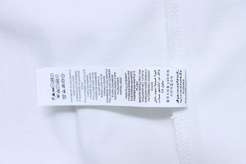 EM Sneakers ALO Yoga 26SS Back Logo Embroidered T-Shirt White
