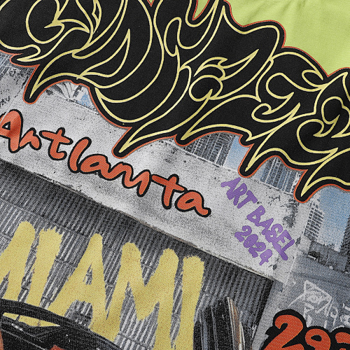 EM Sneakers Godspeed Atlanta Limited Edition Supercar Print T-Shirt #7050 Black /White /Green