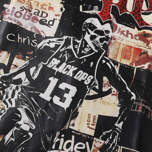 EM Sneakers Godspeed Basketball No. 13 Player Poster Print T-shirt #7055 Black /Apricot