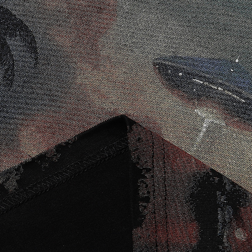 EM Sneakers Godspeed City UFO Printed T-shirt #7039 Black /Apricot