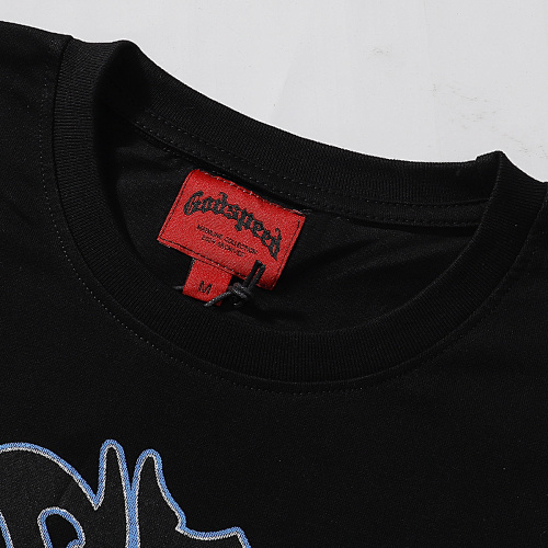 EM Sneakers Godspeed City UFO Printed T-shirt #7039 Black /Apricot